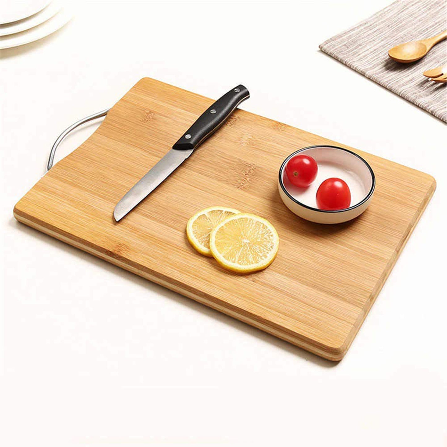 Wooden Chopping Cutting Board With Anti Skid Mat