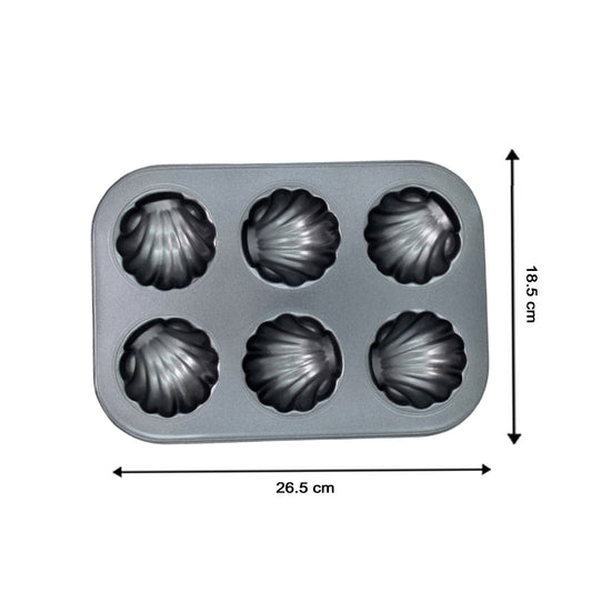 6 Slot Non-stick Muffins Cupcake Pancake Baking Molds Tray