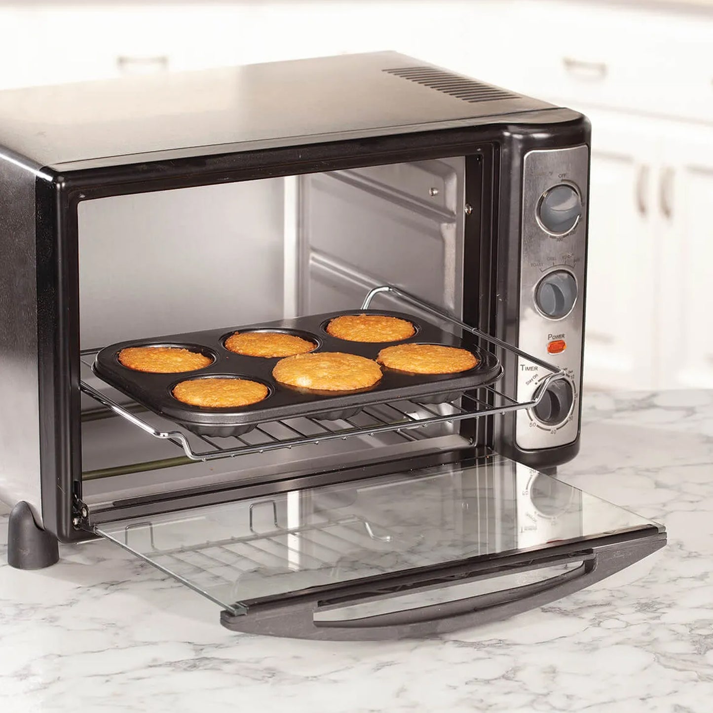 6 Slot Non-stick Muffins Cupcake Pancake Baking Molds Tray
